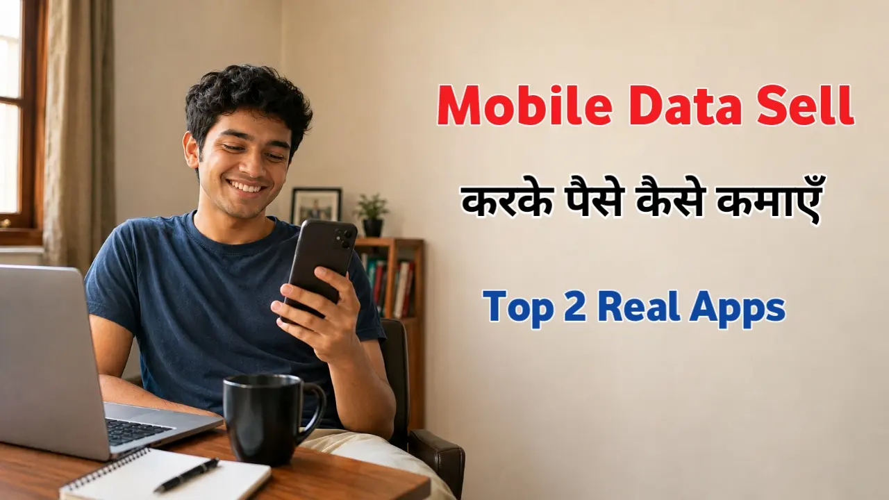 mobile data se paise kaise kamaye - Top 2 Real Apps