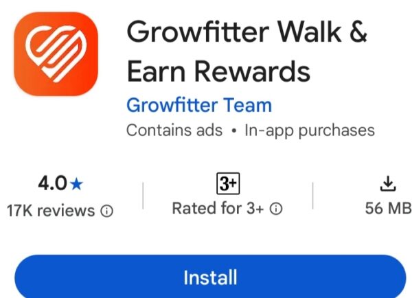 Growfitter earning app