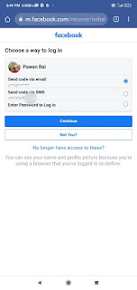 Choose Way To Log in