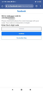 फेसबुक एकाउंट रिकवर