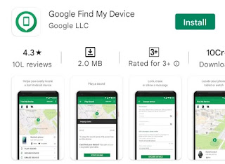 चोरी हुआ फोन किसके पास है कैसे पता करें । Install Find my device
