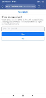 Create New Password