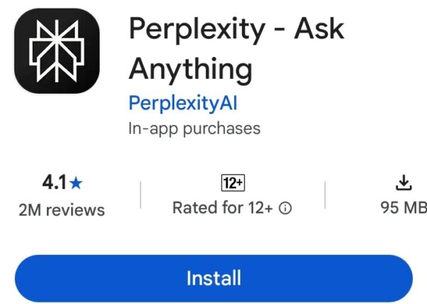 Perplexity AI ask anything app as a top AI earning app for online research