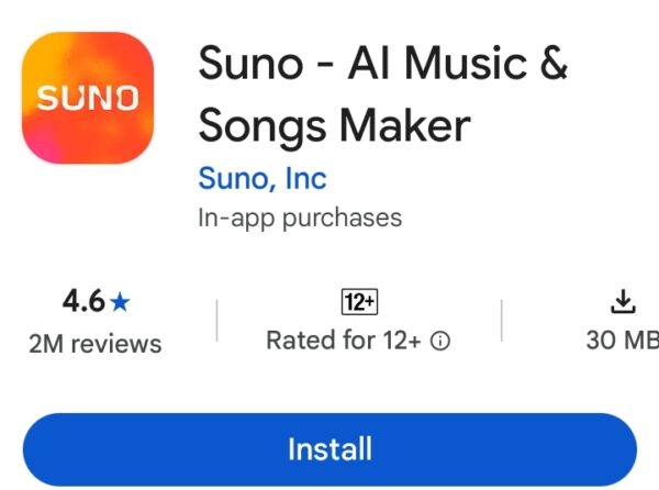 Suno AI earning app music and songs maker