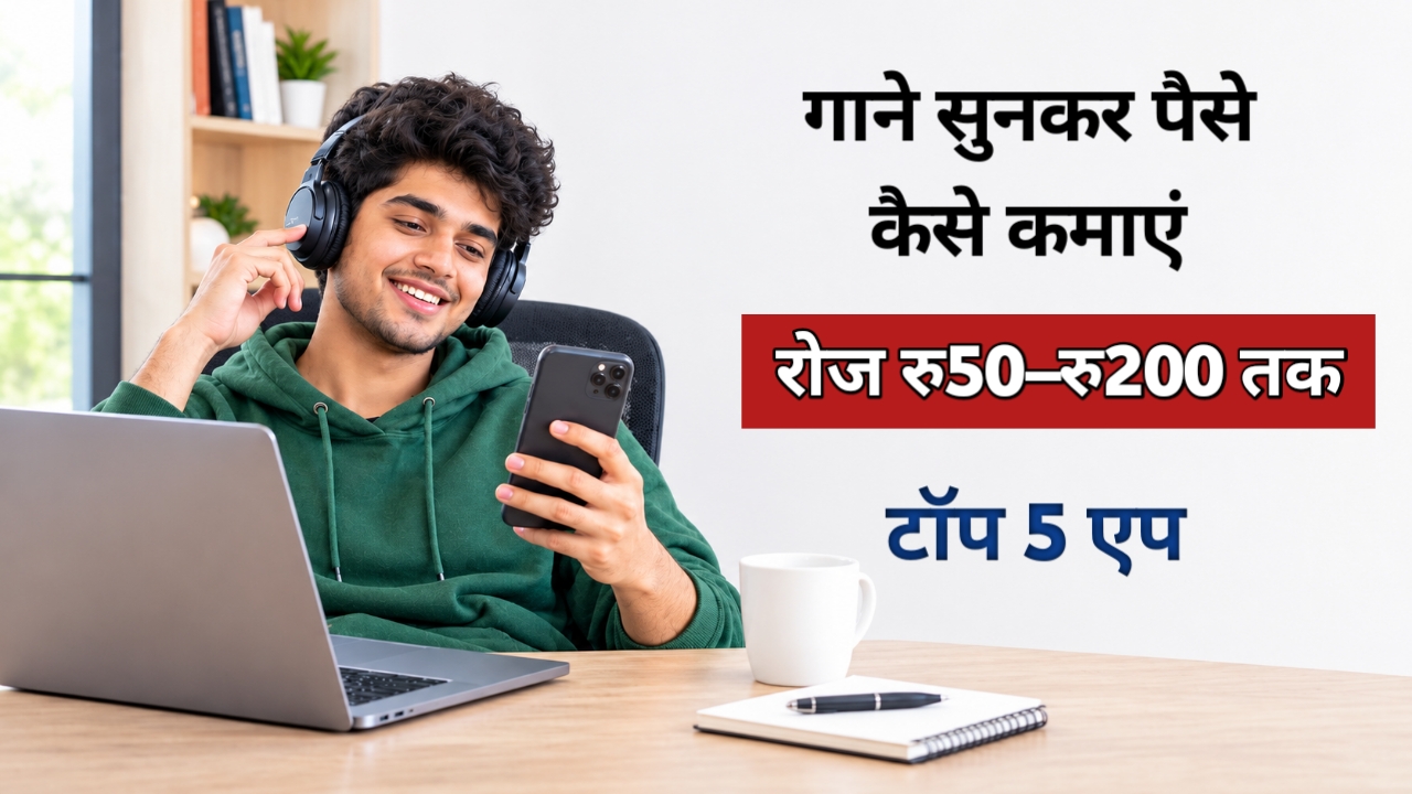 Earn Money by Listening Music- गाने सुनकर पैसे कैसे कमाएं